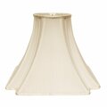 Estallar 18 in. Ivory Slanted Notch Square Shantung Lampshade ES3673525